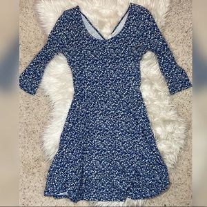 2/$10 Lush Floral Cross Back Skater Dress